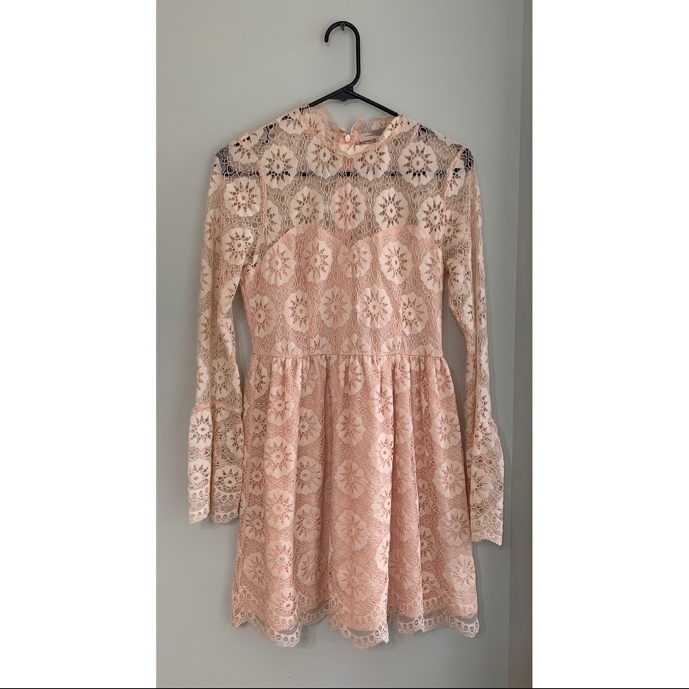 Pale Pink Lace Dress